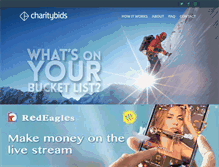 Tablet Screenshot of charitybids.com